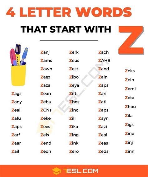 words with x and z|4 letter words with z and v.